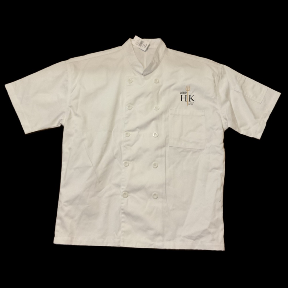 Hell's Kitchen White Chef Jacket with embroidered… - image 1